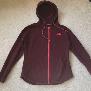 The North Face full-zip hoody, size small.